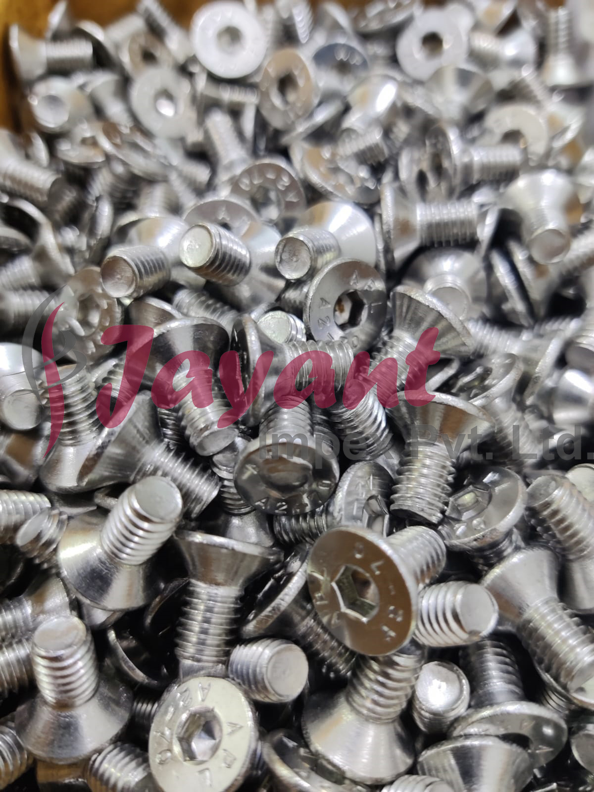 Metal Allen Csk Screws Ss 304