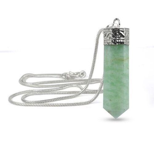 Agate Amazonite पेंसिल पेंडेंट