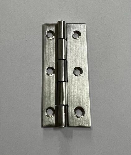 Stainless Steel Hinges - 75x15x10 mm | Matte Finish, Ideal for Furniture Doors