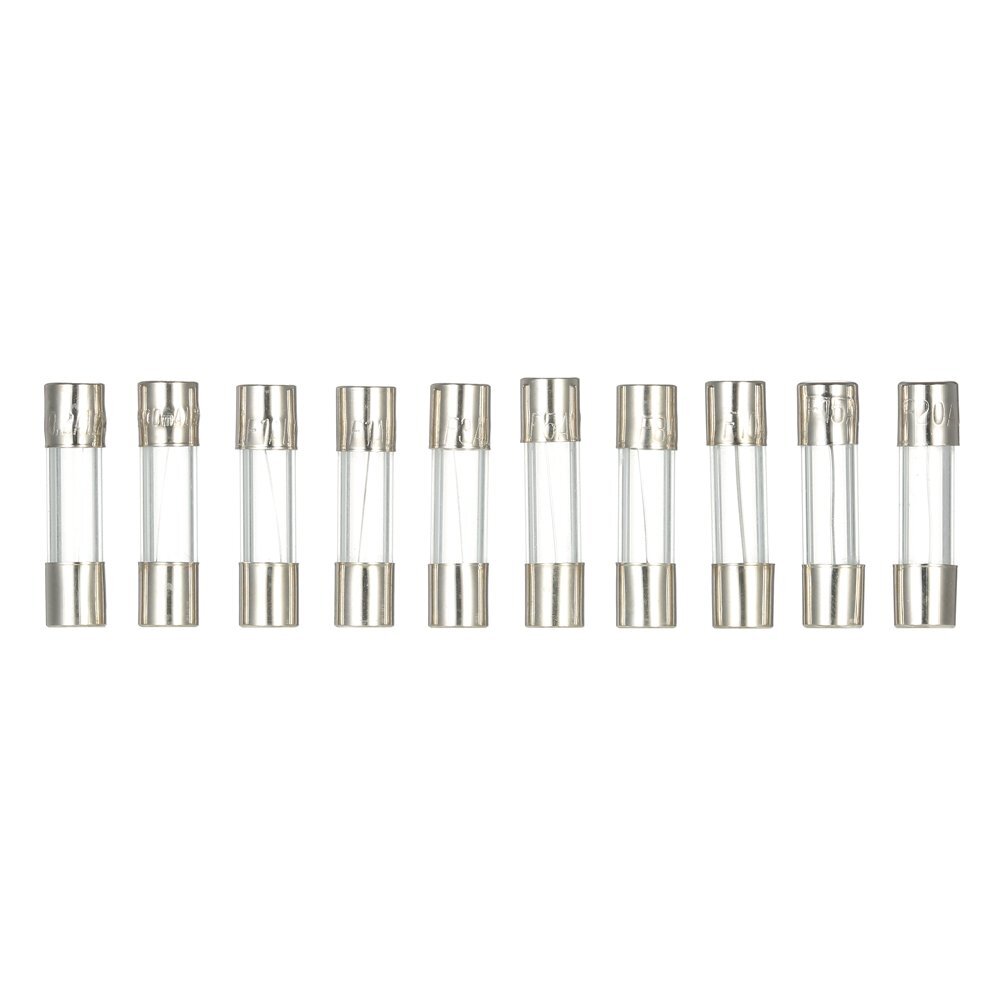 100pcs 5x20mm Fast-blow Glass Fuse - Color: White