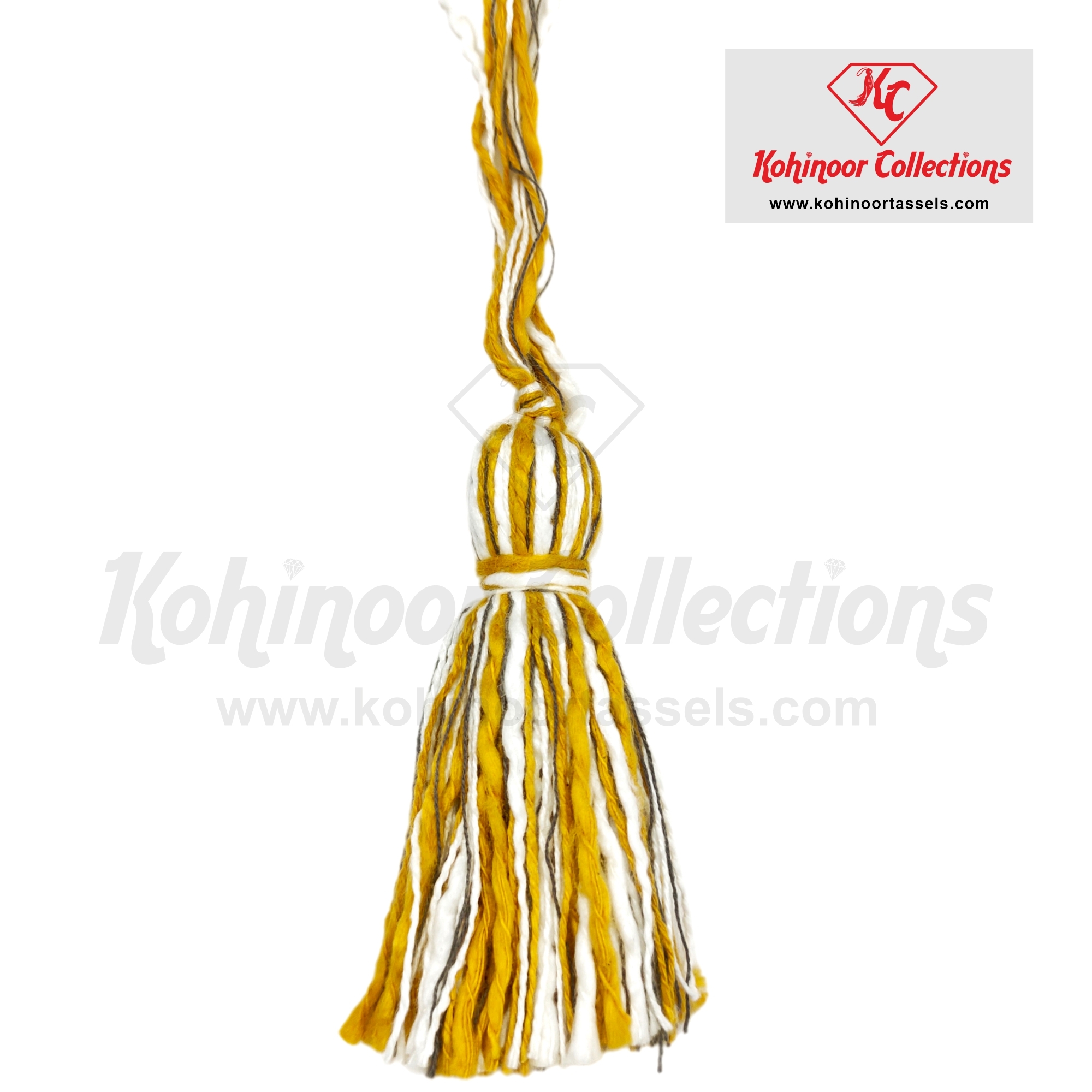 Multicolor Cotton Tassel - Handmade, Variable Dimensions, Gold | Durable, Versatile, Decorative - Perfect For Garment Accessories, Craft Projects, Home Dã©cor