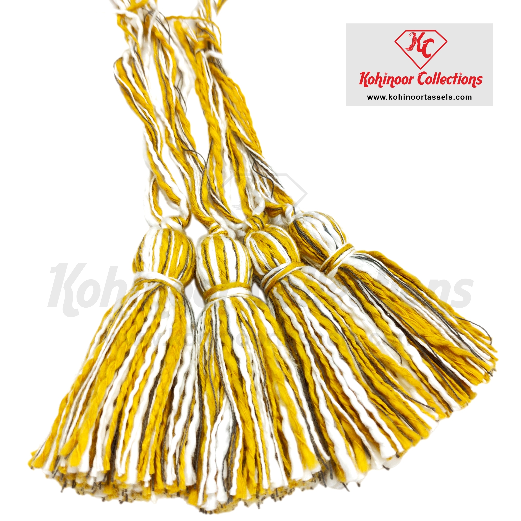 Multicolor Cotton Tassel - Handmade, Variable Dimensions, Gold | Durable, Versatile, Decorative - Perfect For Garment Accessories, Craft Projects, Home Dã©cor