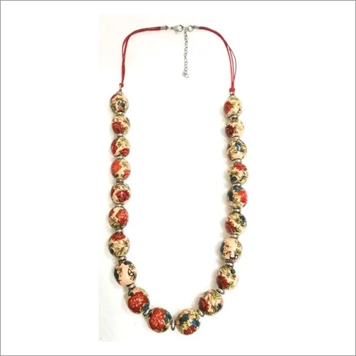 Ladies Ceramic Beaded Necklace - Modern Design | Elegant Accent for Engagement, Anniversary, Gift Occasions