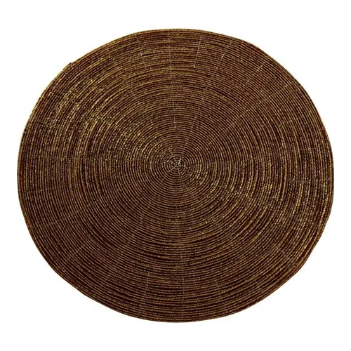 ब्राउन बीडेड टेबल प्लेस मैट