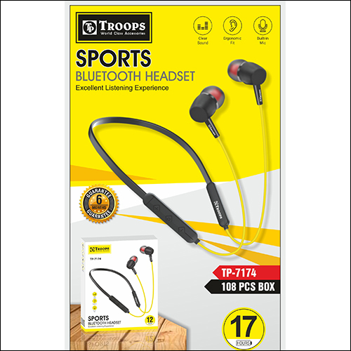 Tp-7174 V Sports Bluetooth Headet - Battery Backup: Up To 17 Hours