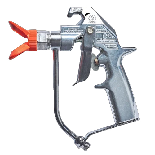 Airless Spray Gun - Strong Aluminum Build, Electric Power Source, Sluver Color | Portable, Durable For Industrial Use