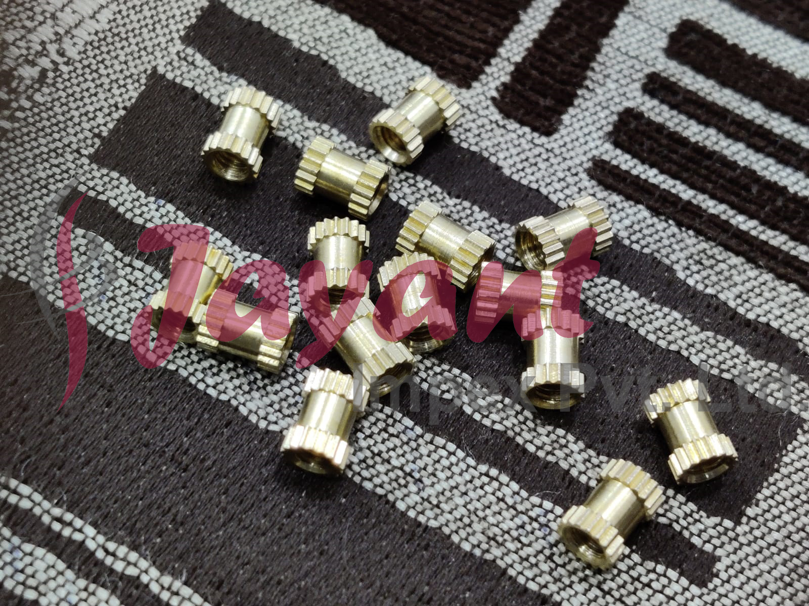 Metal Nut Inserts M4 Brass