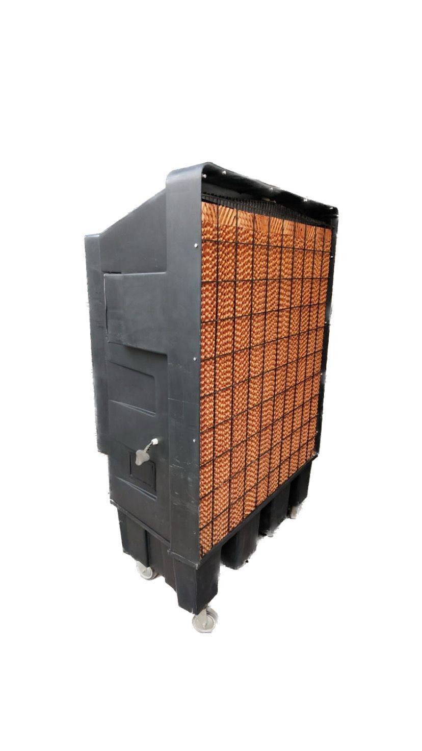 Tent Cooler - 950x550x1450 Mm | 8000 Cfm Airflow Capacity, 50l Water Tank, 60 Db Noise Level, Durable Abs Plastic, 500 Sq. Ft Cooling Area