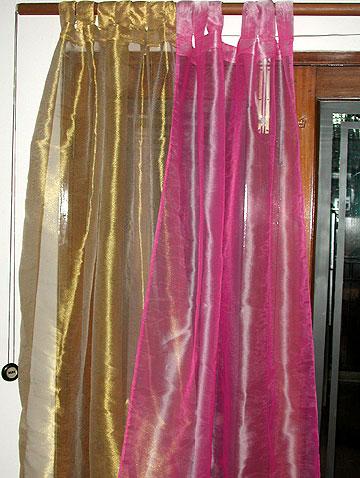 Heavily Embrodered Curtains