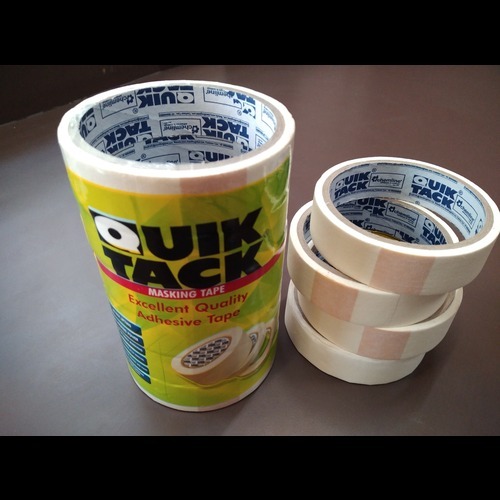 Masking Tape - Pressure-sensitive Adhesive, Off White Color | Versatile Applications For Home And Office Use