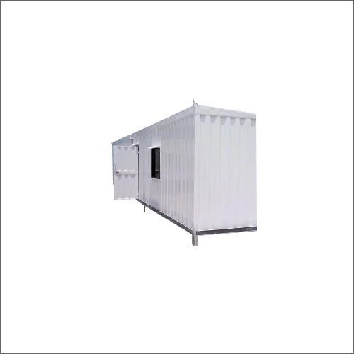 Gi Portable Cabin - High-grade Steel, White Finish | Weather-resistant, Pvc Sliding Windows, Versatile Office Space Solution