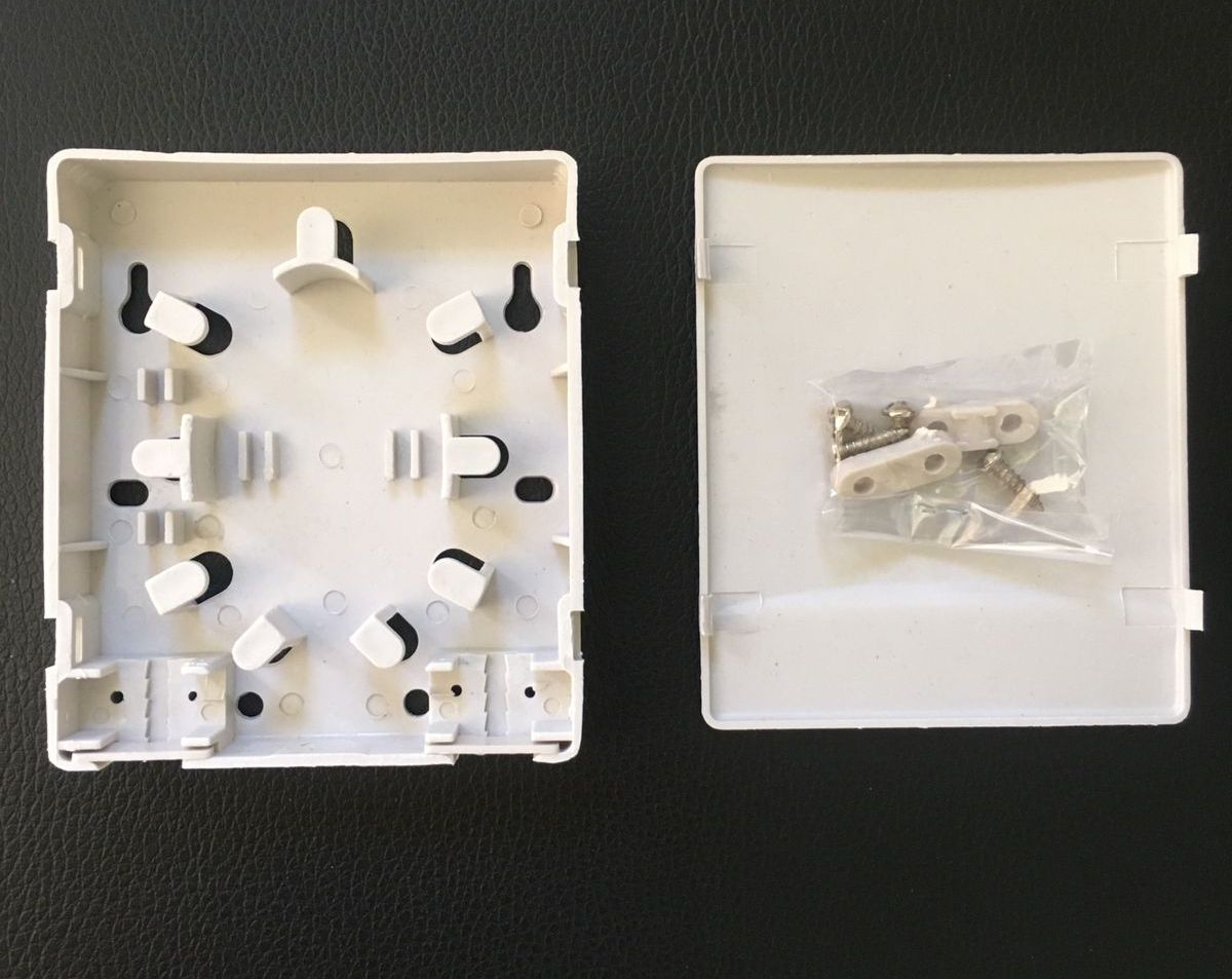Ftth White Box F-120 - Superior Quality Fiber Optic Management | 85 X 110 X 20mm White Suitable For Cable Tv Distribution