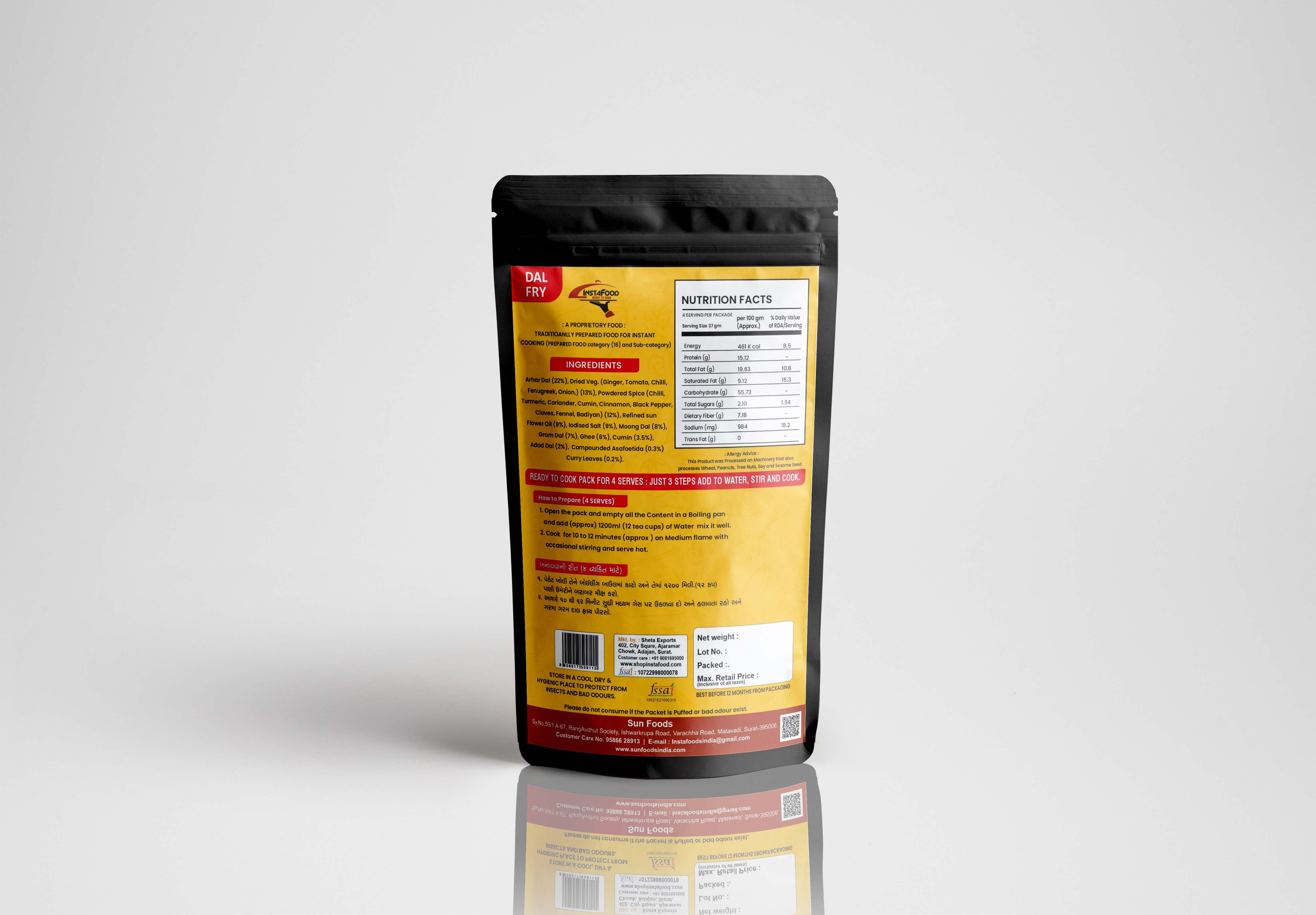 Instant Dal Fry - Dry Mix For Flavorful Meal Preparation, Ideal For Home Cooking