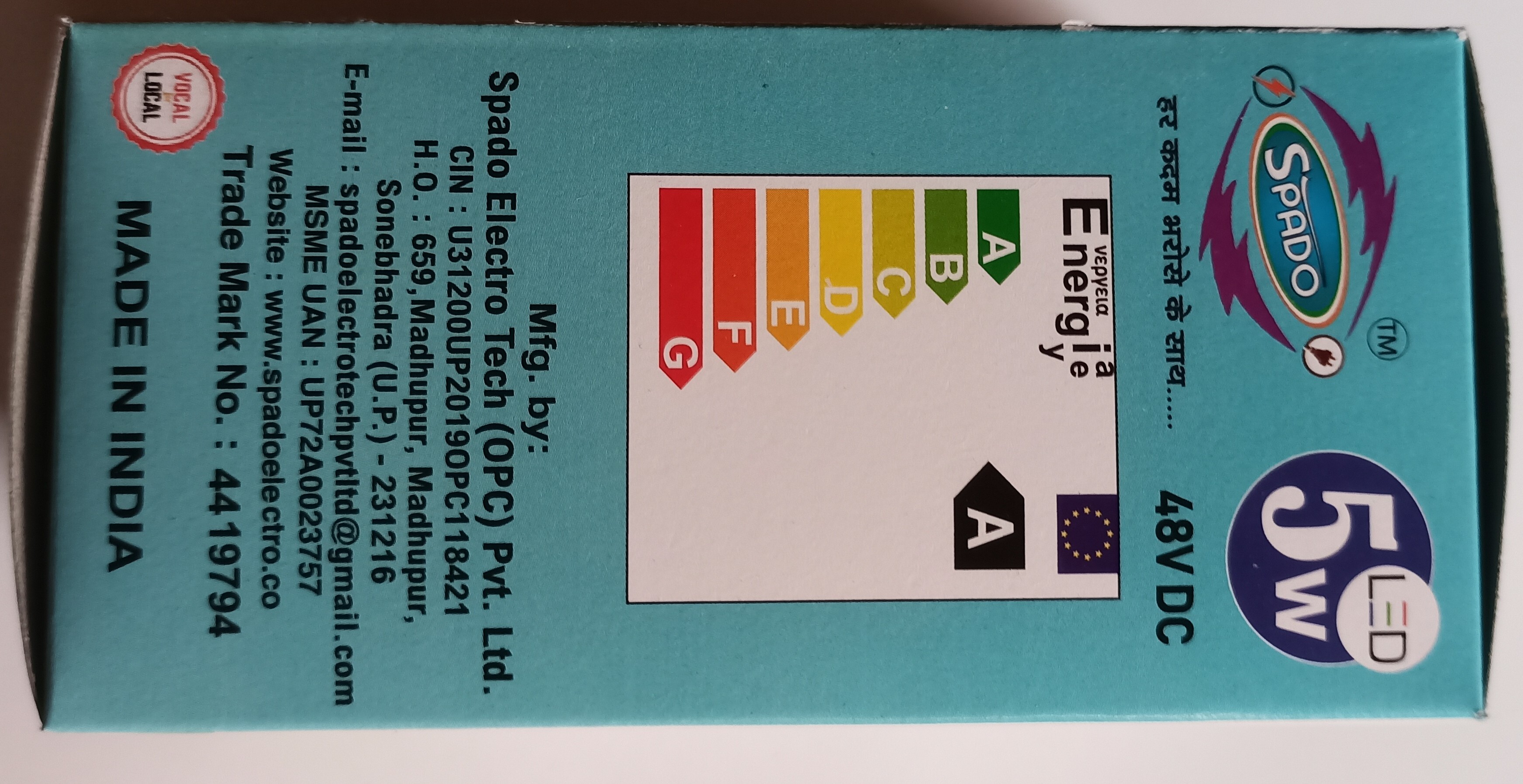 5 W 48v Dc Led Bulb Body Material: Aluminum