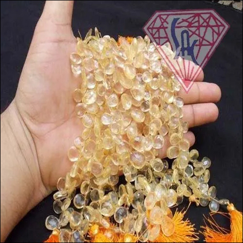 सहायक उपकरण प्राकृतिक नींबू टियरड्रॉप स्ट्रैंड्स