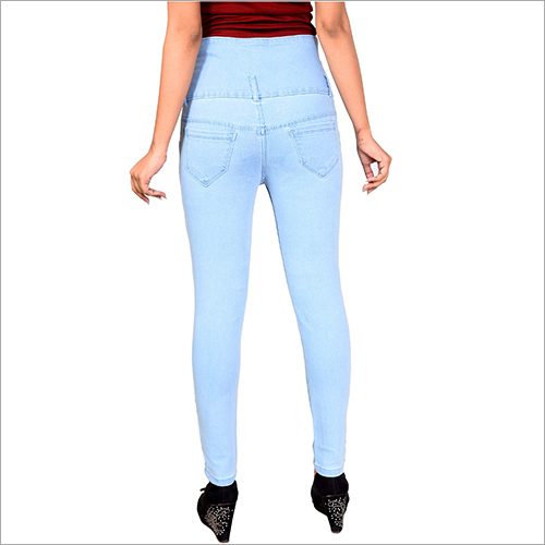 Washable 5 Button Blue Jeans