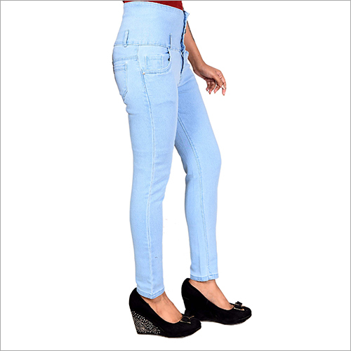 Washable 5 Button Blue Jeans