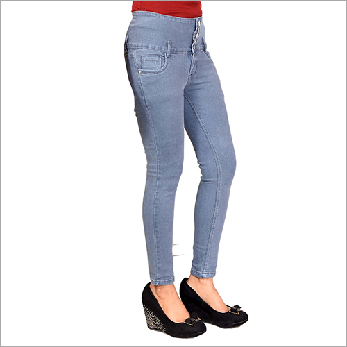 Washable 5 Button Grey Jeans