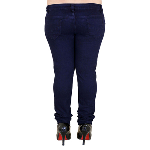 Washable Singal Button Dark Blue Jeans