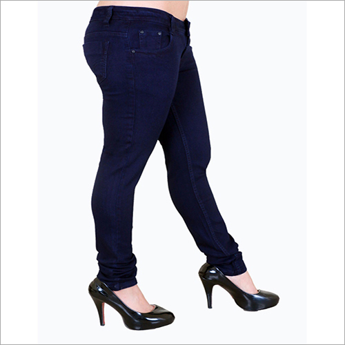 Washable Singal Button Dark Blue Jeans