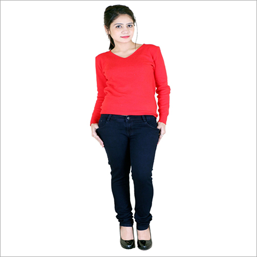 Washable Singal Button Dark Blue Jeans