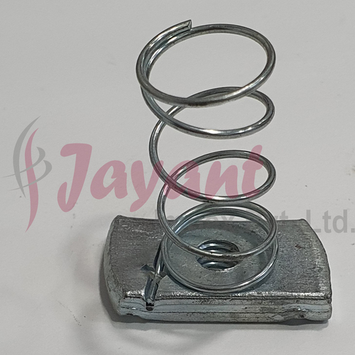 Spring Nut - Metal Composition, Designed for Industrial Applications | Optimal for Engineering, Framing Channels, Cable Management, and Ducting Systems