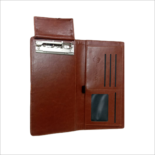 Brown Leather Cheque Book Folder - Leather Material, Various Chambers Design, Brown Color | Durable, Versatile For Men And Women