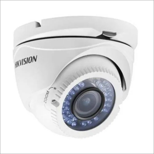 White Hikvision Ir Turret Camera