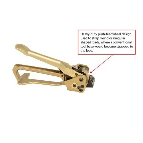 गोल या अनियमित बंडल मैनुअल टेंशनर पीएफएच के लिए पुश-टाइप फीडव्हील