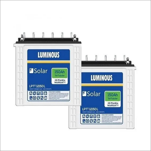 White Luminous 150 Ah Solar Battery