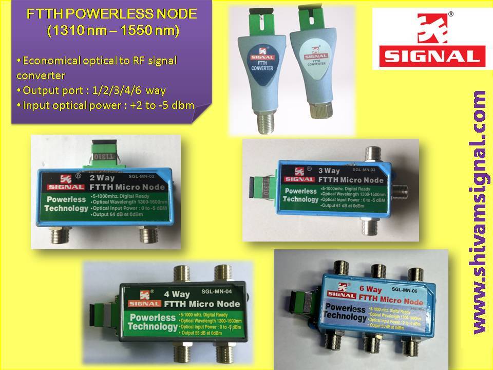 2 Way Sgl-mn-02 Converter - Optical Input Power +02 To -5 Dbm, Output Connector Sc/apc, Wavelength 1310 Or 1550 Nm, Economical, Low Noise, High Linearity, Good Flatness, Good C/n Ratio