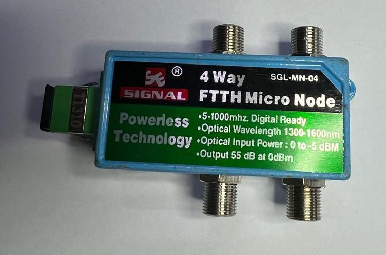 4 Way Ftth Powerless Node - Input Optical Power +02 To -5 Dbm