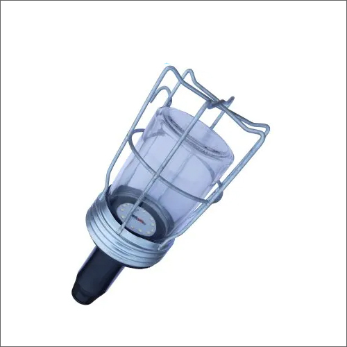 Led Round Hand Lamp - Metal, Available In Multiple Sizes, Silver Finish | High Intensity Energy Efficient Bulb, Portable Design For Industrial Use