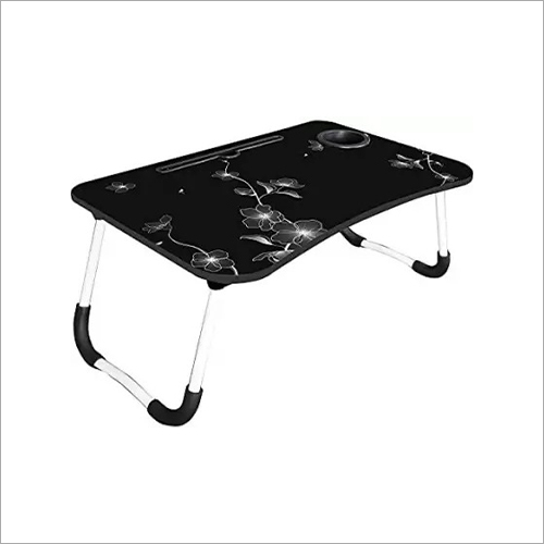 Eco-Friendly Black Flower Laptop Table