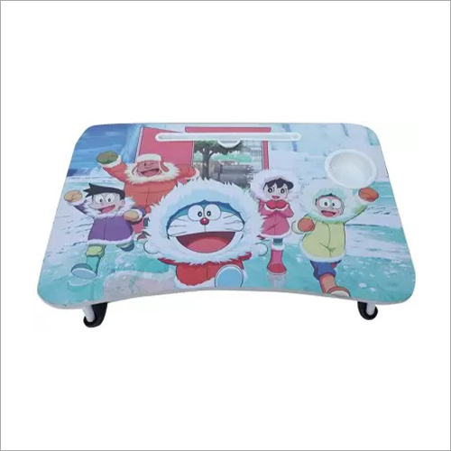 Multicolor Snow Doraemon Laptop Table