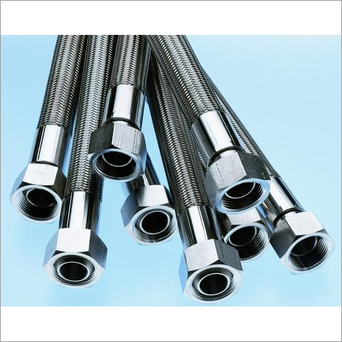 PTFE Hoses - 1" Nominal Size, 3m/6m/30m Length Options | Rigid Silver Design, High Flexibility, Leak-Proof & High Pressure Resistance