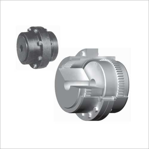 Gear Flex Couplings - Forged Metal, 1-100 kg Weight Range | Grey Round Shape, Galvanized Surface Treatment, Industrial Usage