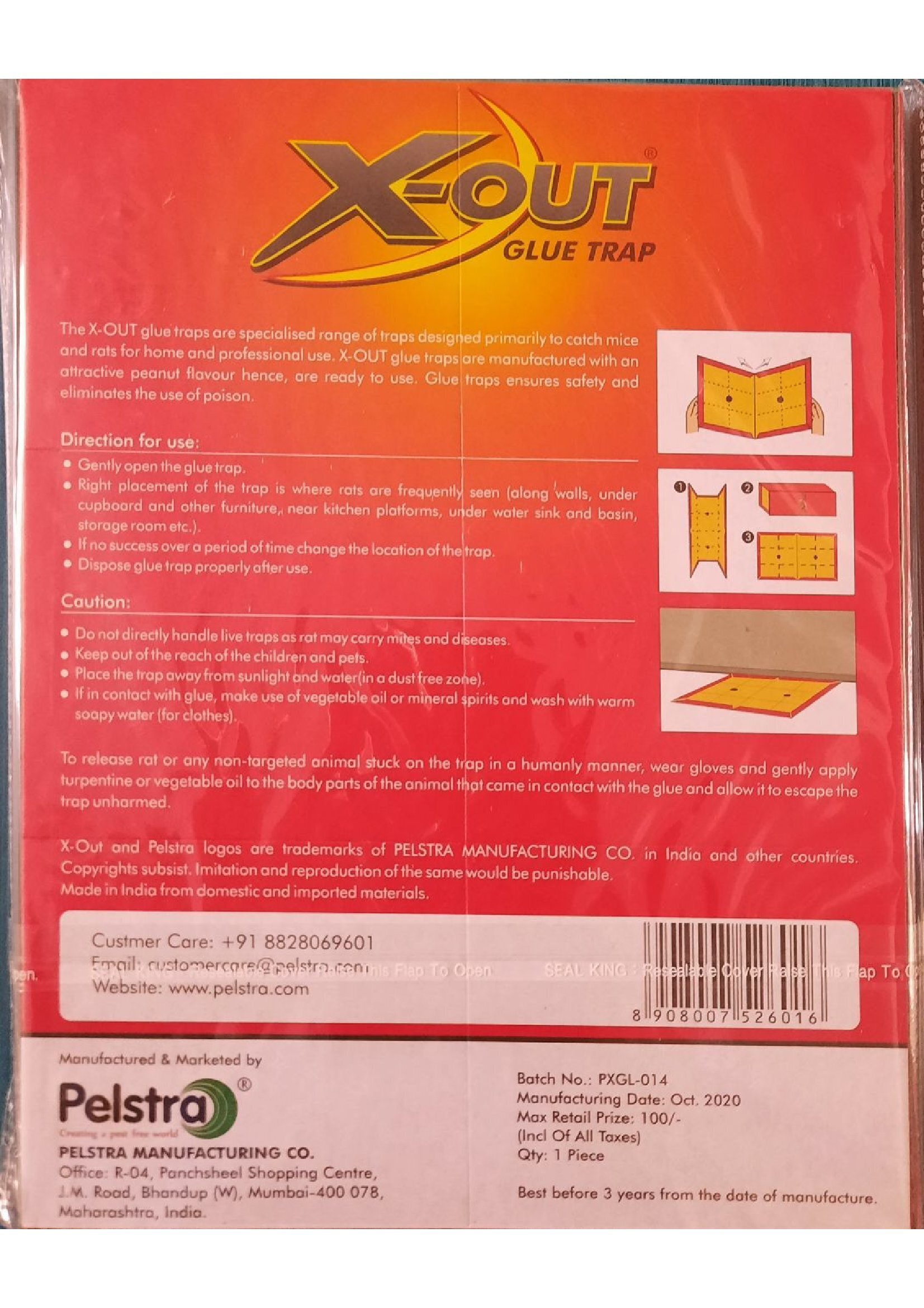 Rat Glue Trap - Material: Glue-board
