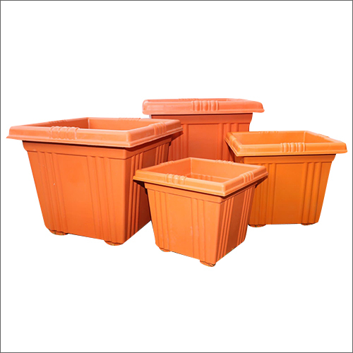 विभिन्न उपलब्ध स्क्वायर प्लास्टिक प्लांटर