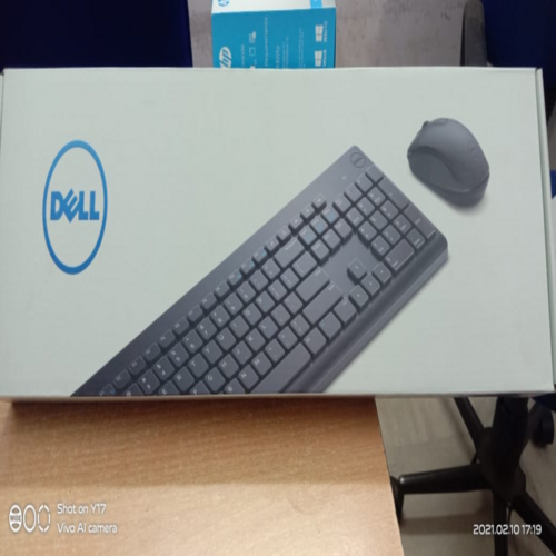 Black Dell Km117 Wireless  Keyboard