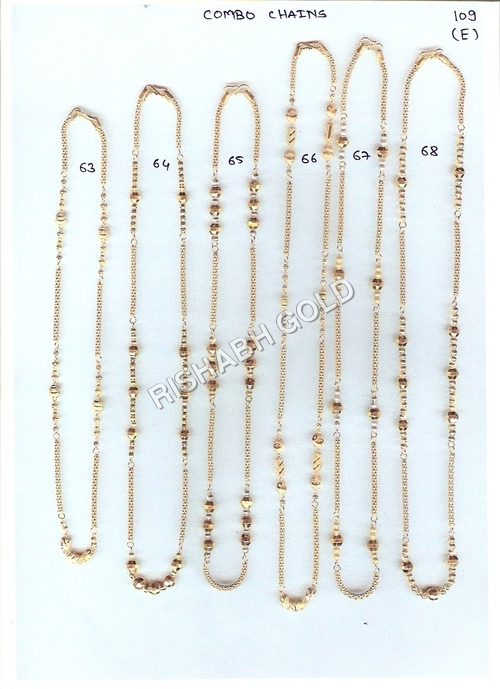 Fancy Gold Chain Set - 20 Grams, Customizable Size & Design | Perfect for Anniversary, Party, Engagement, Gift, Wedding
