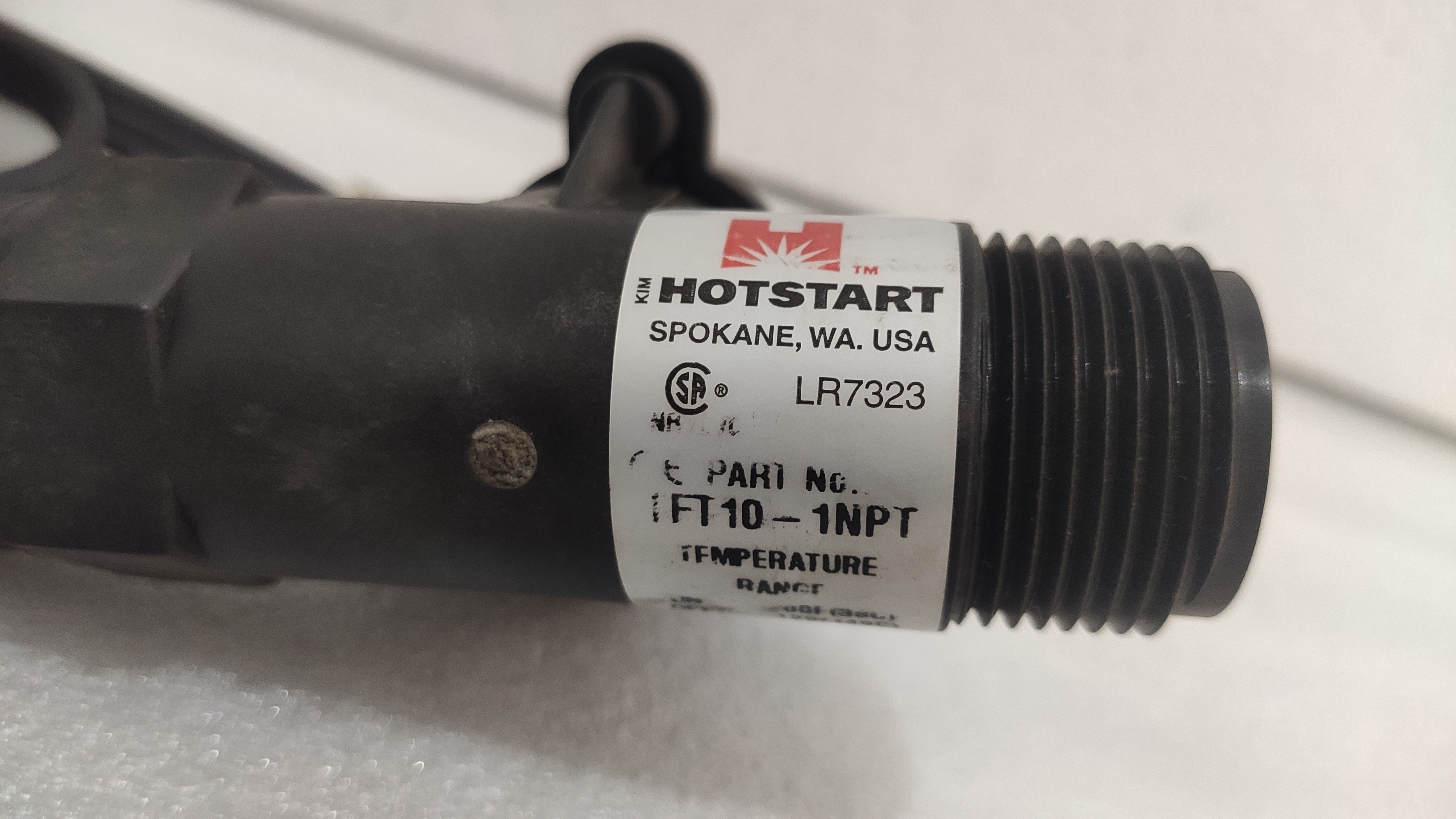 Kim Hotstart Tft10-1npt Thermostat Switch