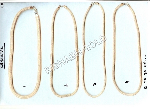 क्रिस्टल गोल्ड चेन लिंग: पुरुषों का