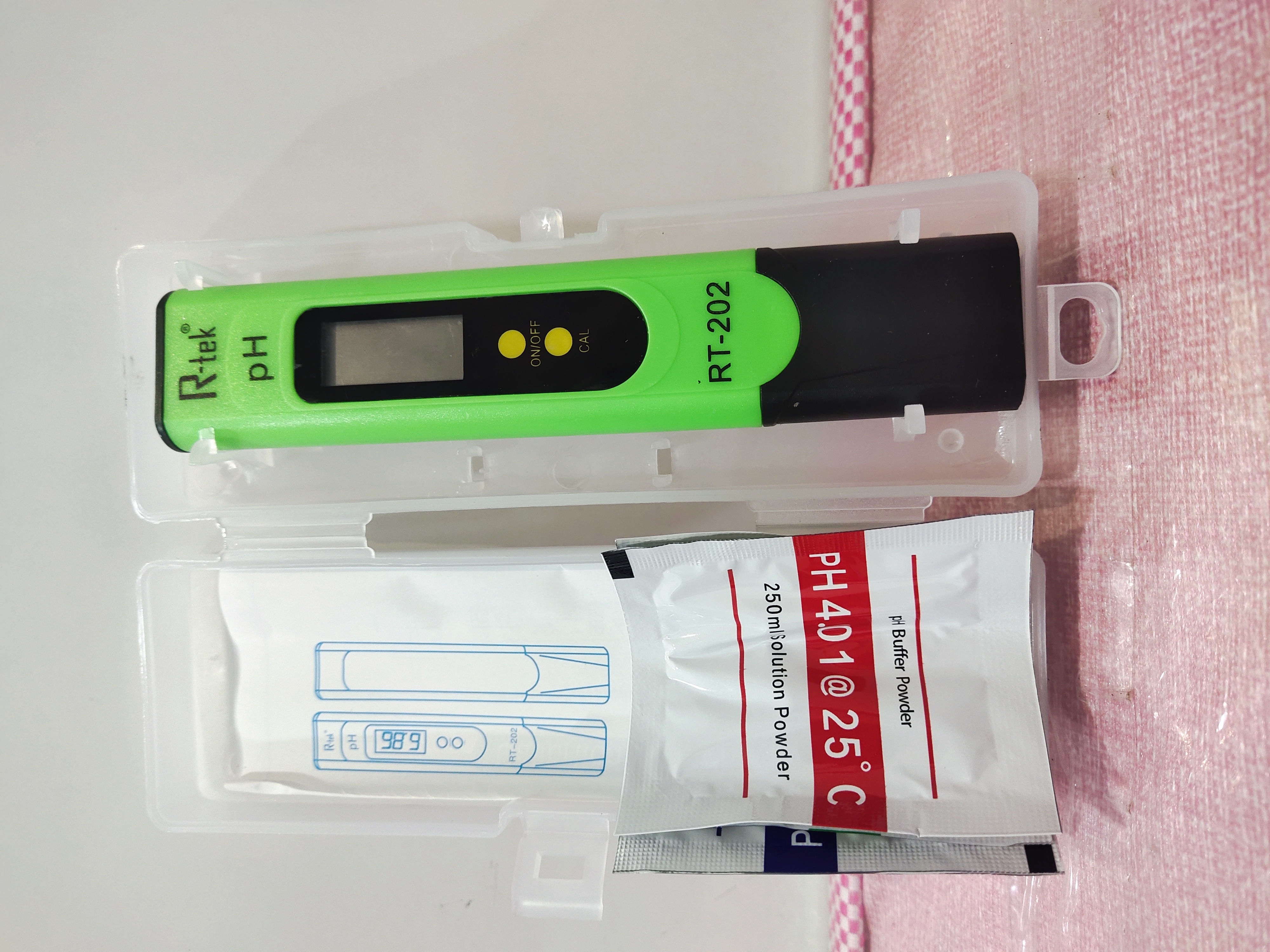 Pocket Ph Meter - Abs Plastic, 155 X 30 X 20 Mm, +/- 0.1 Ph Accuracy | 0.00 - 14.00 Ph Measurement Range, Cr2032 Battery Powered, Lightweight 50g