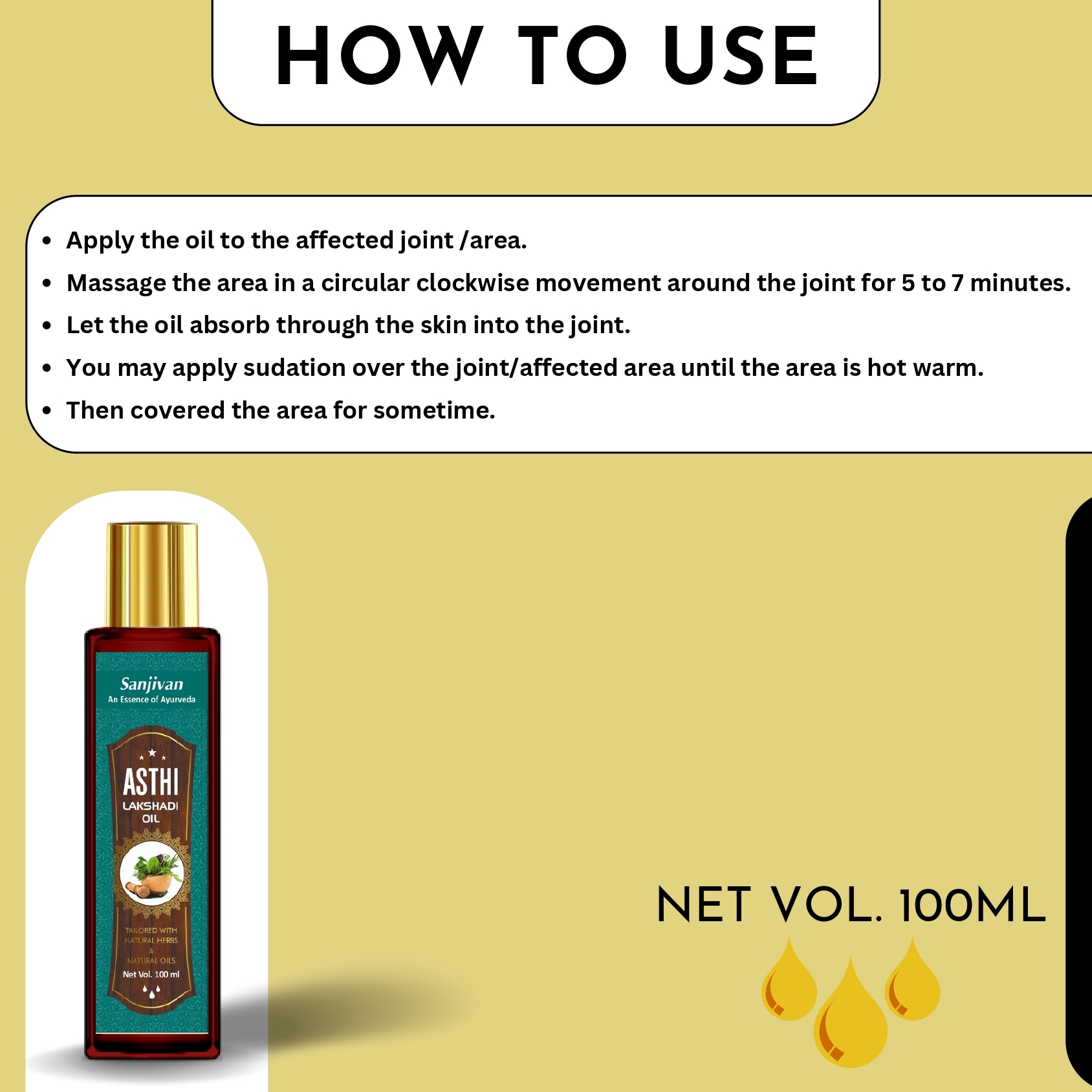 Ayurvedic Medicine Sanjivan Asthi Lakshadi Oil