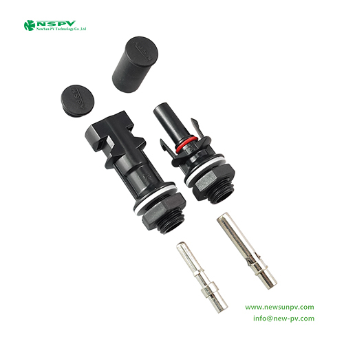 Black 1000vdc Pv4.0 Solar Panel Connector At Good Universality With Mc4