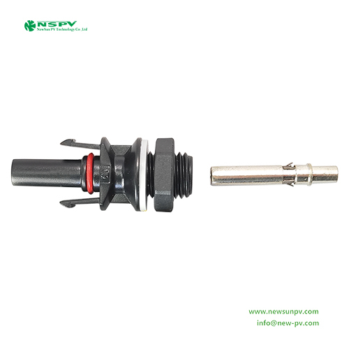 Black 1000vdc Pv4.0 Solar Panel Connector At Good Universality With Mc4