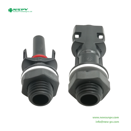 Black 1000vdc Pv4.0 Solar Panel Connector At Good Universality With Mc4