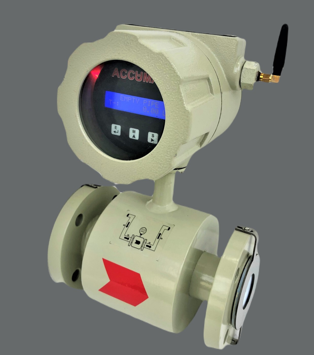 Electromagnetic Flow Meter - Stainless Steel | 10 Kg Weight, Digital Display, 0.5% Accuracy, Ip67 Rated, Maintenance-free Design, 20 Bar Gas Pressure, Conductive Liquid Compatible
