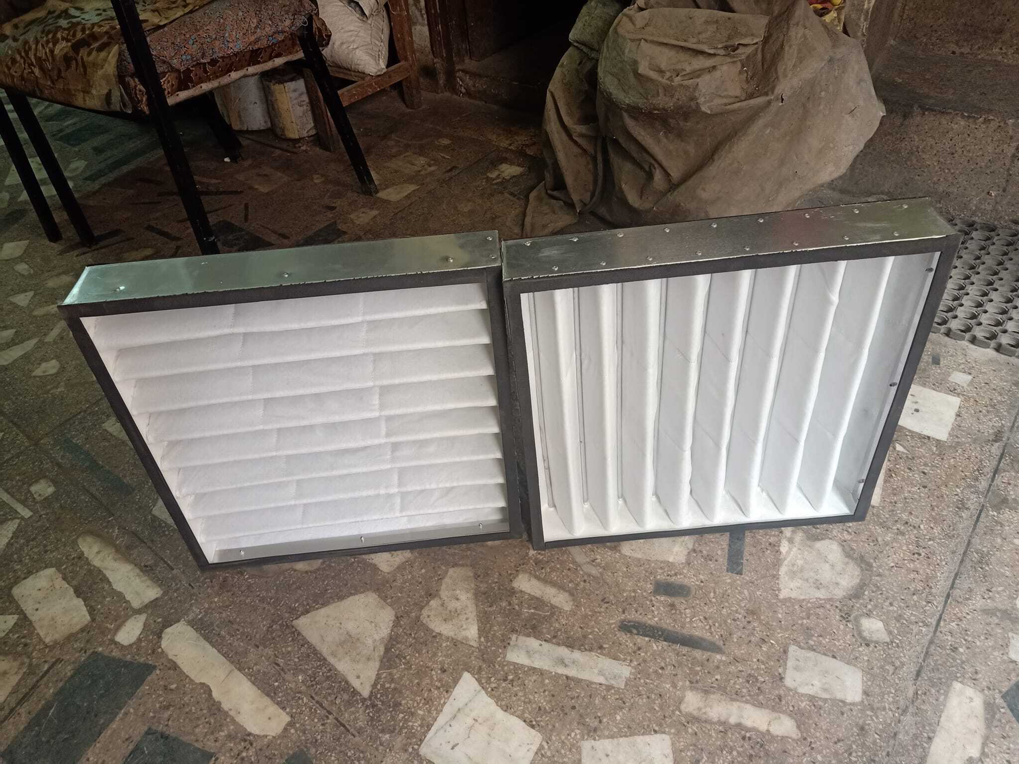 Ahu Fine Filter - Galvanized Steel, 20x20x6 Inches, White | High Dust Holding Capacity, Washable And Reusable, Low Initial Pressure Drop